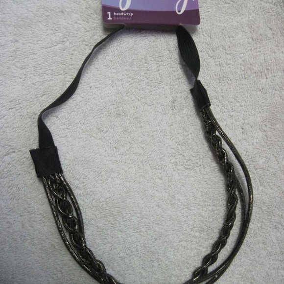 1 Goody 3 Braided Side Strands Hair Head Band Shiny Headwrap Braid Tinsel Mylar - Picture 11 of 14